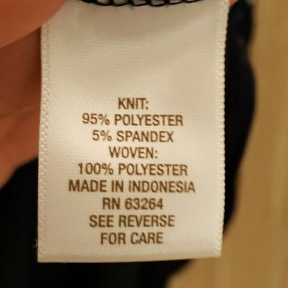 Roz & Ali Plus Navy Sleeveless Top With Lazer Cuts - Picture 7 of 7